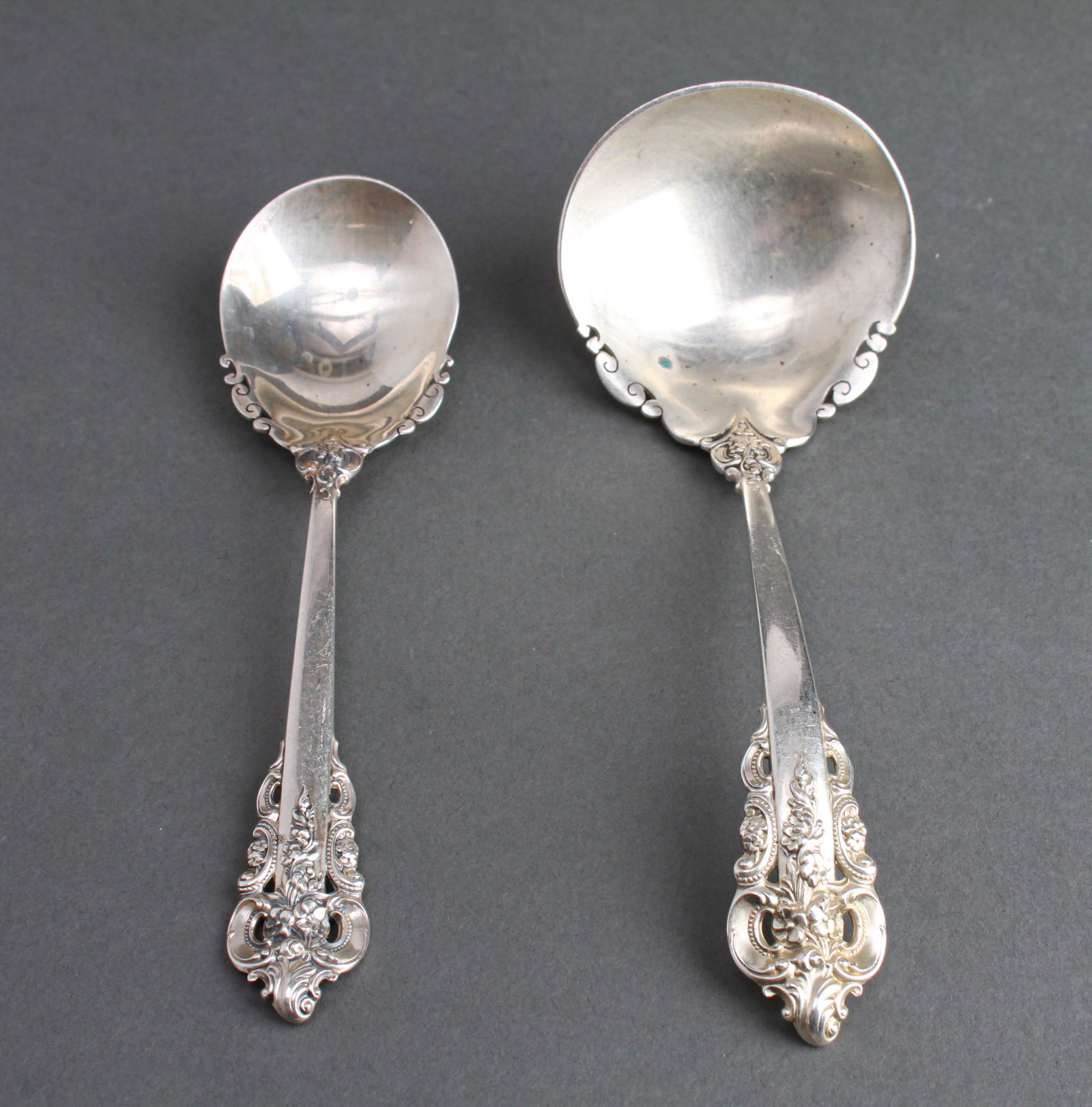 Wallace Silver Grande Baroque Sugar Spoon & Ladle (1 of 4)