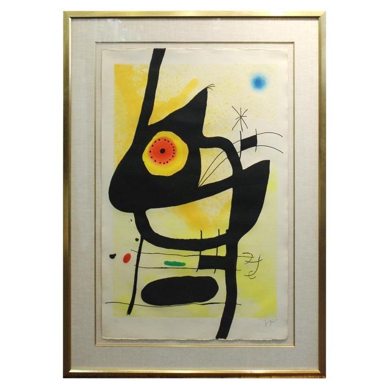 Joan Miro La Femme Des Sables Signed Etching (1 of 10)