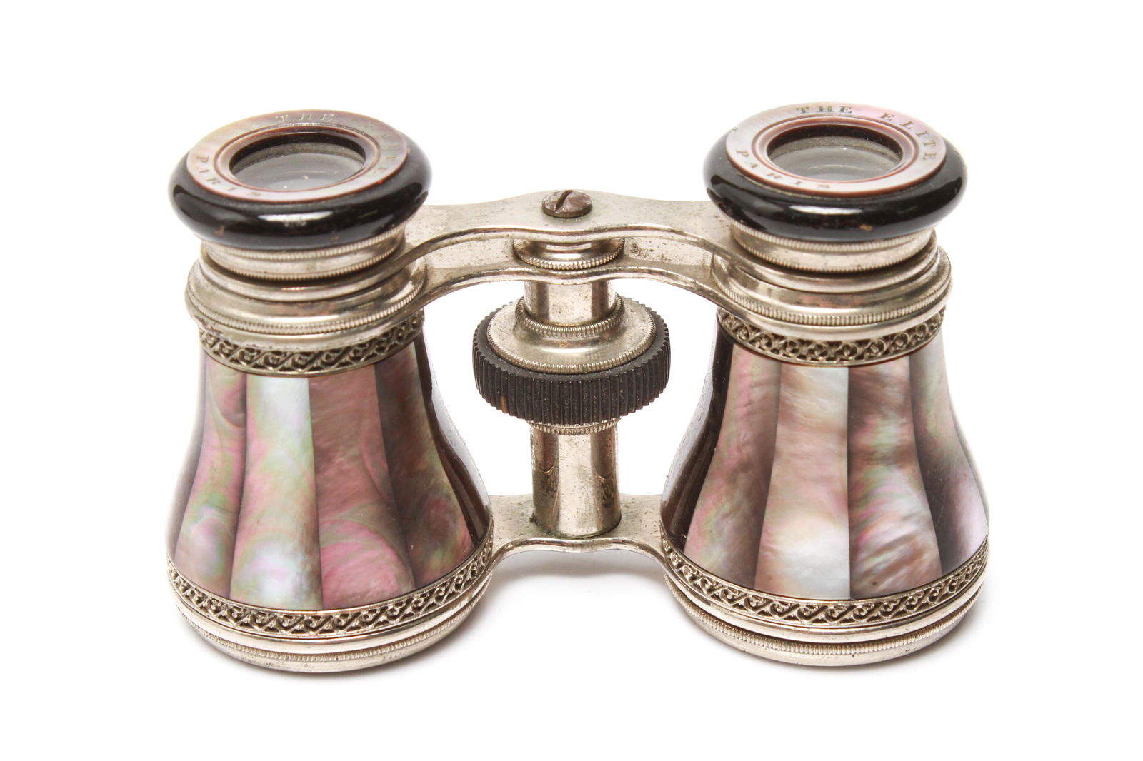 French Elite Silver-Tone & Abalone Opera Glasses (1 of 6)