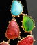 Christian Lacroix Runway Polished Stone Necklace - 3