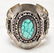 Eddy Chaco Native American Silver Turquoise Cuff