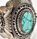 Eddy Chaco Native American Silver Turquoise Cuff - 5
