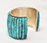 Carlos Eagle Navajo Silver & Turquoise Cuff - 4