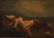 CF Monogrammed Running Dog Oil on Canvas - 2