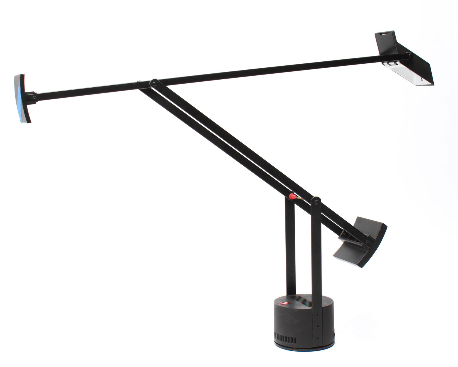Richard Sapper for Artemide "Tizio" Task Lamp: Richard Sapper for Artemide "Tizio" task lamp, adjustable counterbalanced arms, light switch on base, underside marked "Milano, Artemide, Made in Italy/ Modello Tizio / Design R. Sapper." 47" H at tal