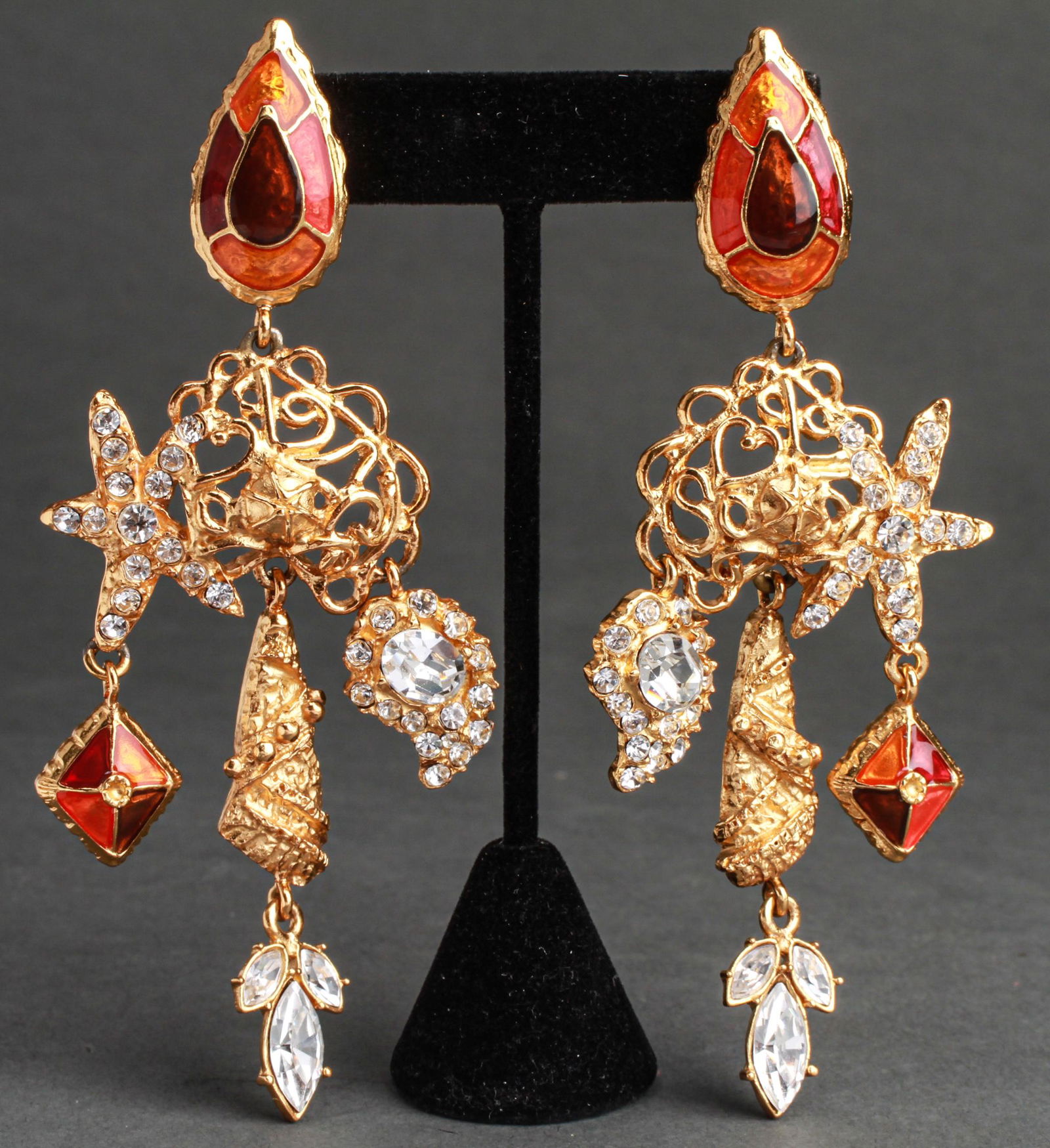 Christian Lacroix Runway Jeweled Earrings (1 of 8)