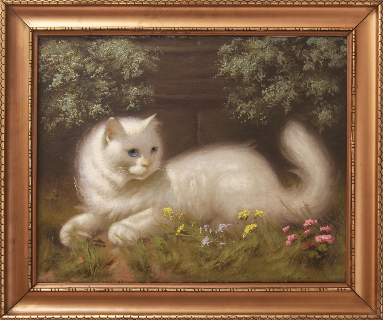 Portrait of a White Cat Oil on Canvas (1 of 8)