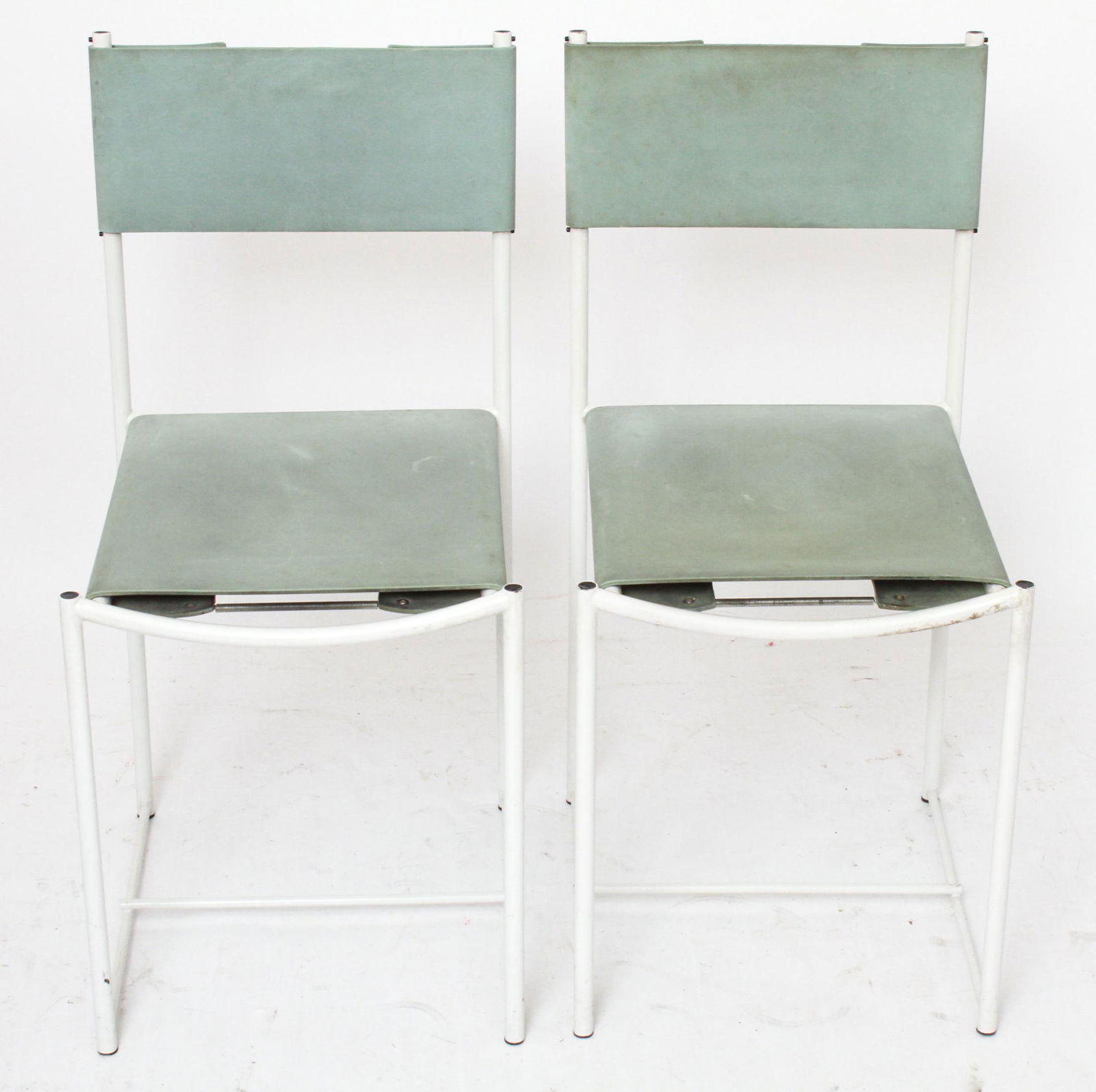 Modern Metal & Foam-Rubber Side Chairs, Pair (1 of 6)