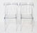 Modern Spindle Colorless Lucite Dining Chairs, 6 - 4