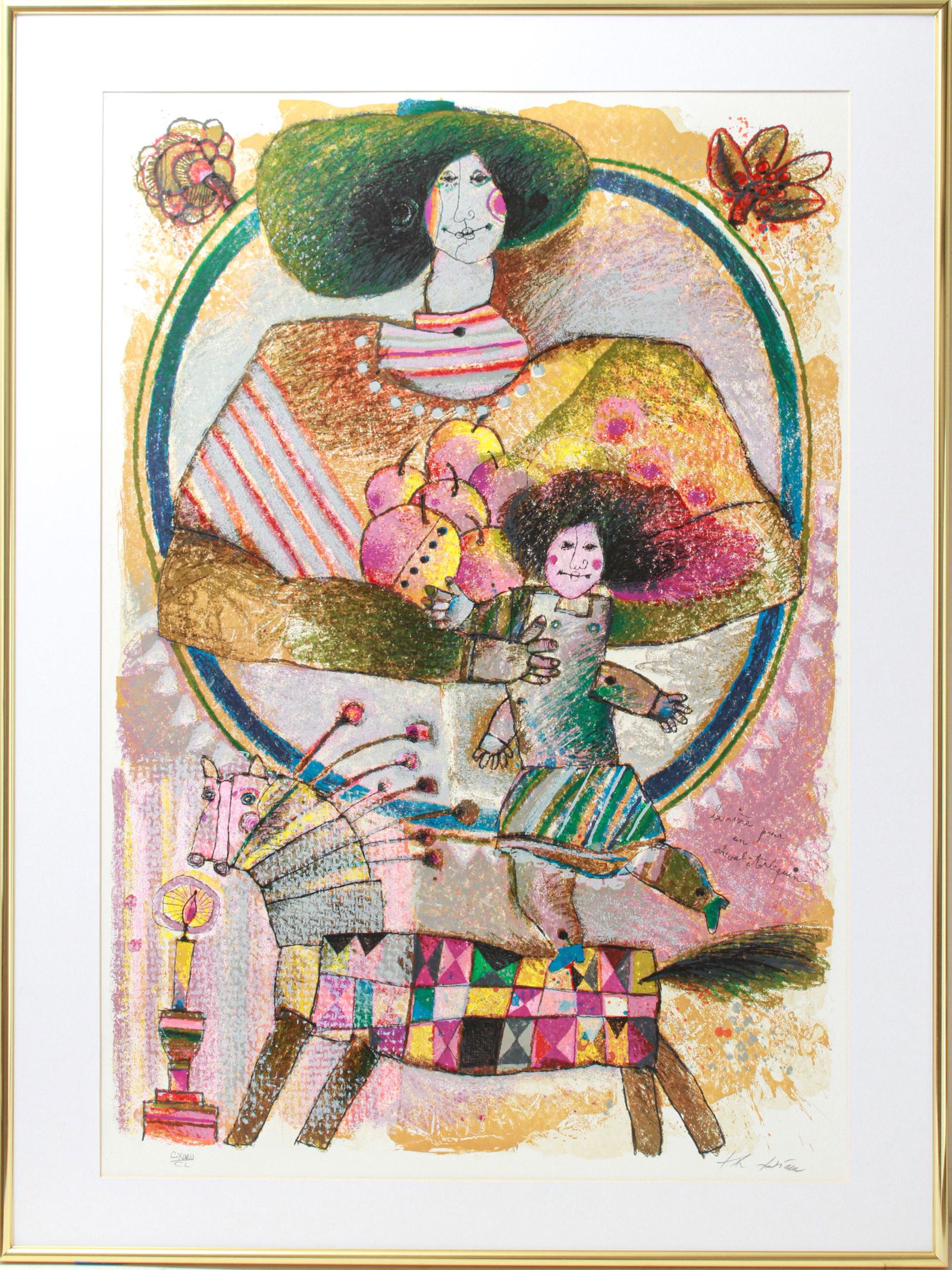 Theo Tobiasse "Mother & Daughter" Lithograph (1 of 8)