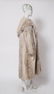 Ladies' Long White & Black Fur Coat w Hood - 5