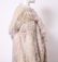 Ladies' Long White & Black Fur Coat w Hood - 6