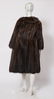 Ladies' Long Brown Fur Coat - 5