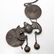 Chinese Metal Bat & Spiral Necklace with Bells - 3