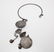 Chinese Metal Bat & Spiral Necklace with Bells - 4