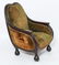 Art Nouveau Carved Wood & Upholstered Arm Chair - 6