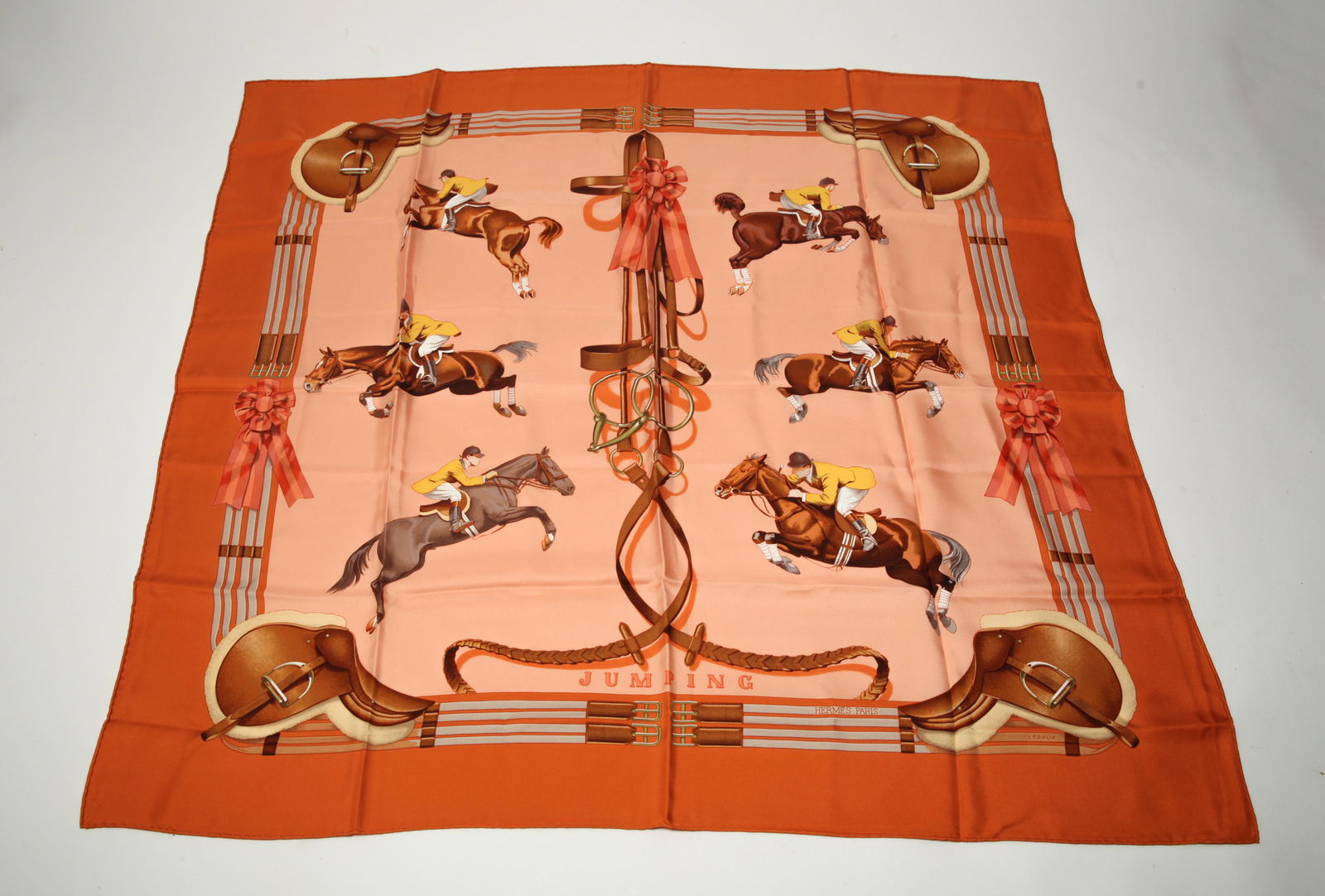 Hermes "Jumping" Silk Scarf (1 of 11)