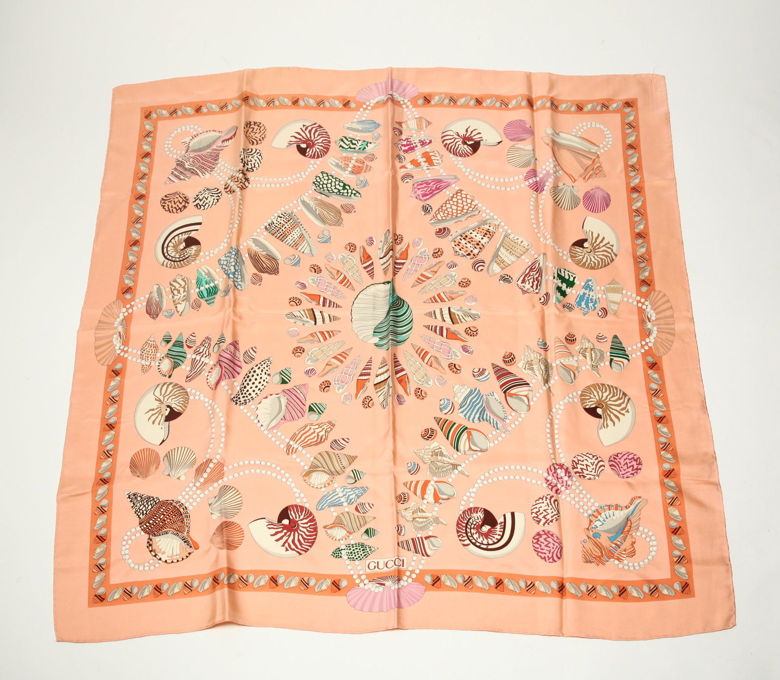 Gucci Seashell & Pearl Silk Scarf (1 of 7)