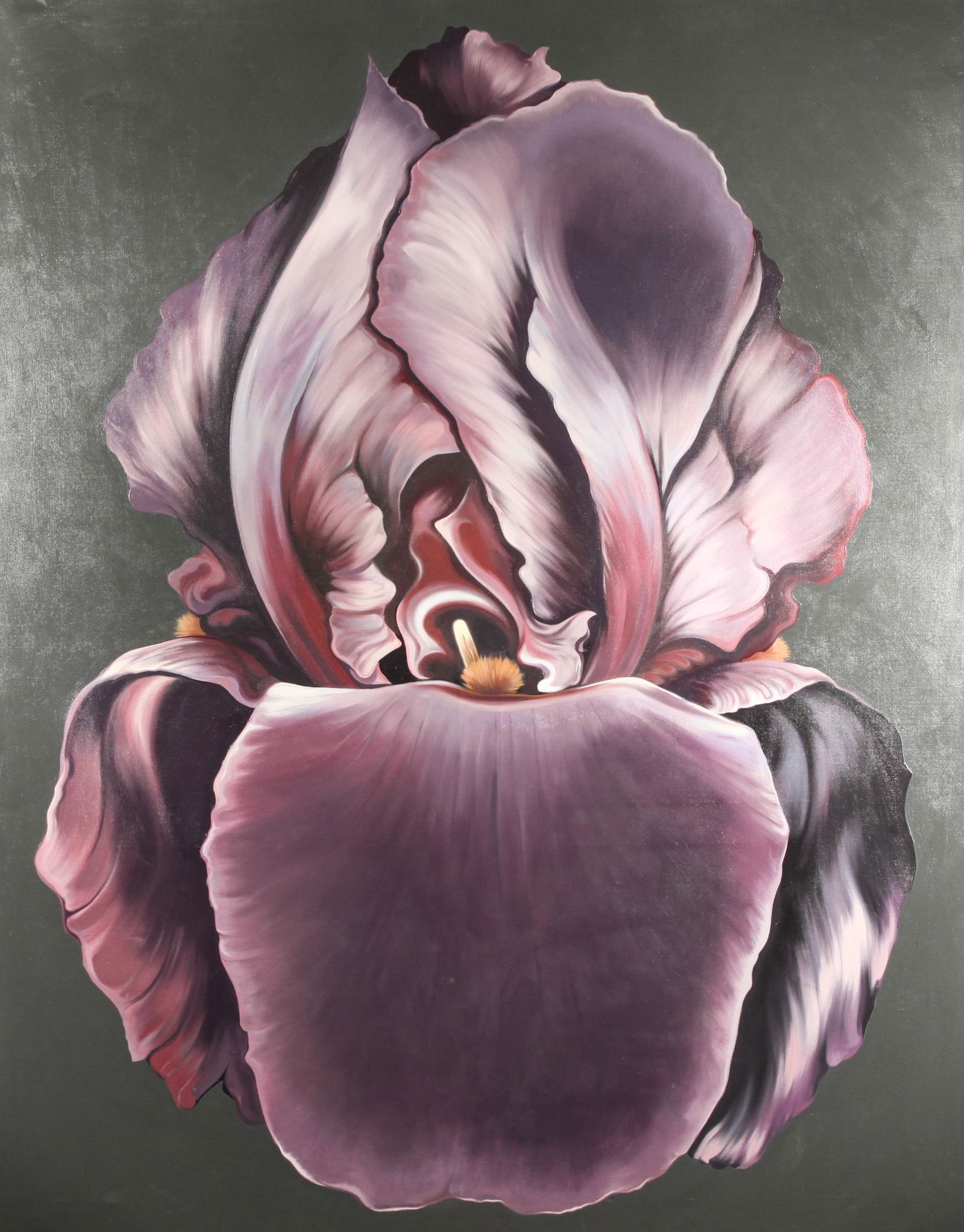 Lowell Blair Nesbitt "Purple Flower" Large Oil (1 of 11)