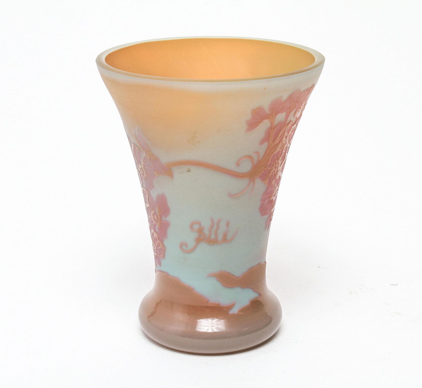 Galle Art Nouveau Cameo Art Glass Vase (1 of 3)