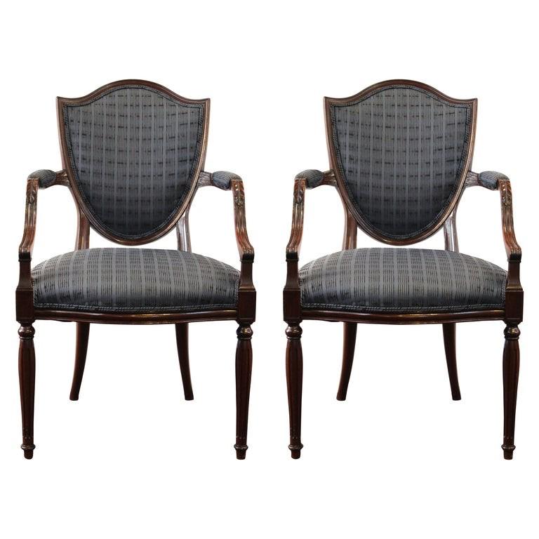 Neoclassical Revival Style Armchairs, Pair (1 of 11)