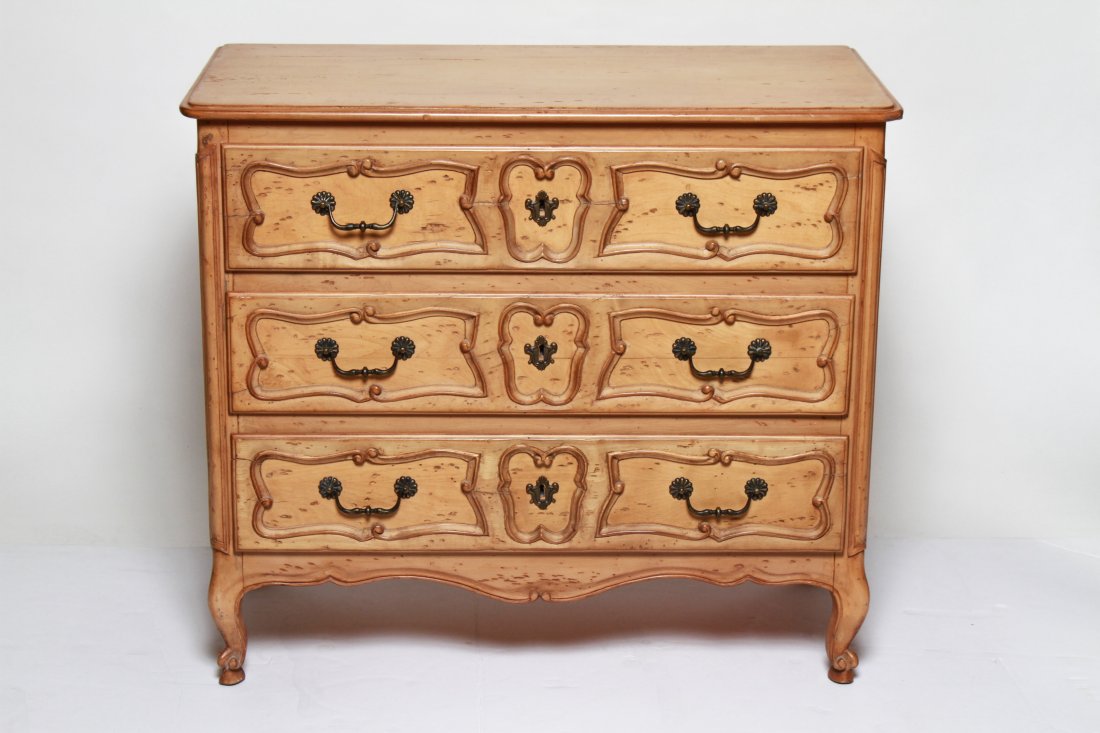 French Provincial Manner Three Drawer Chest (1 of 8)