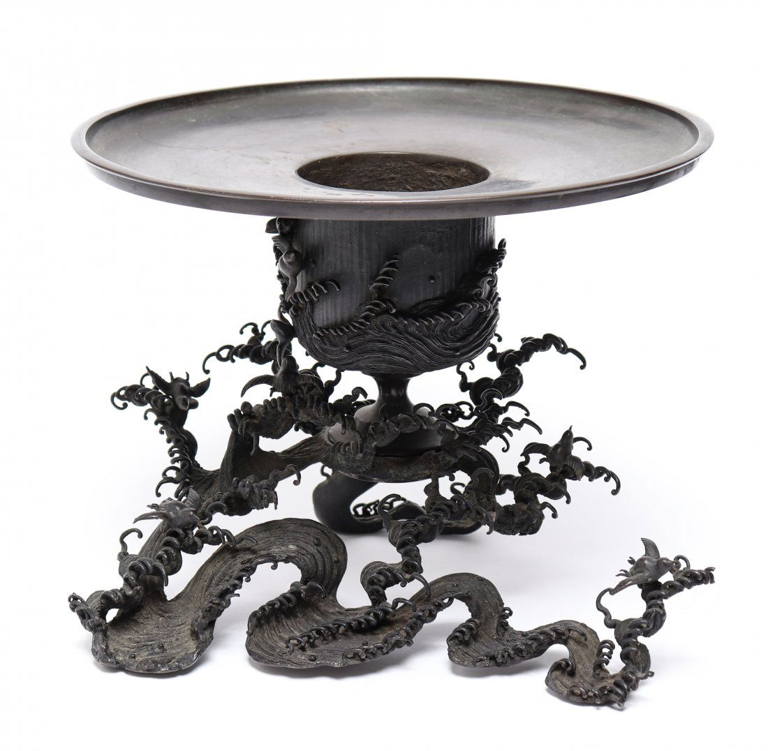 Japanese Meiji Bronze Incense Burner, 19th C. (1 of 9)