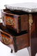 Antique Louis XV Inlaid Commode With Marble Top - 4