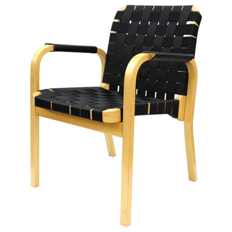 Alvar Aalto Mid-Century Model 45 Woven Armchair (1 of 9)