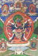 Tibetan Thangka Painting Opaque Pigments on Linen - 5