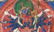 Tibetan Thangka Painting Opaque Pigments on Linen - 6