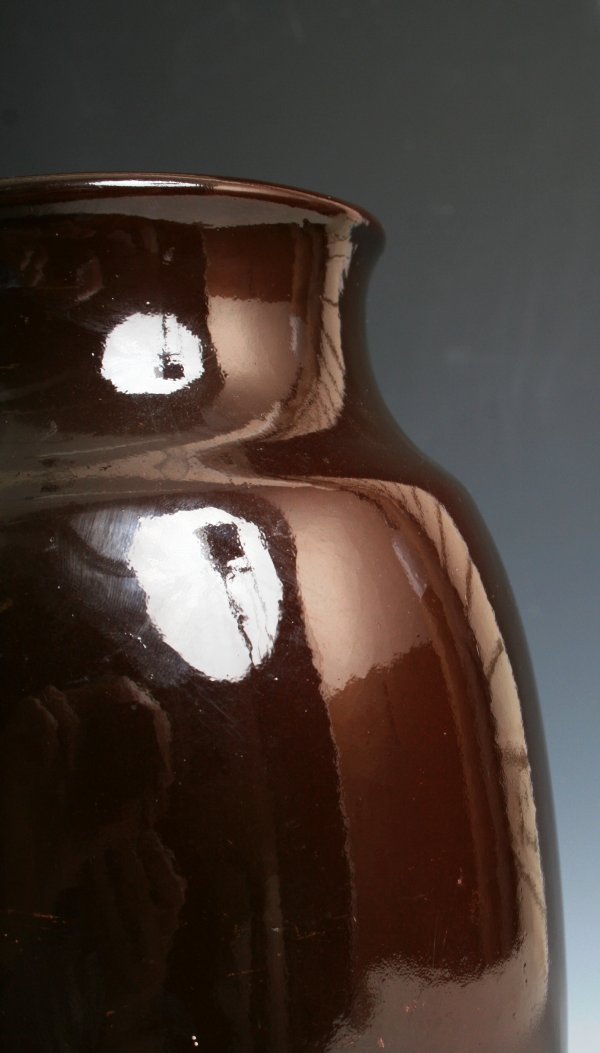 Euro. Hand Painted Portrait Vase, Stamped - 2