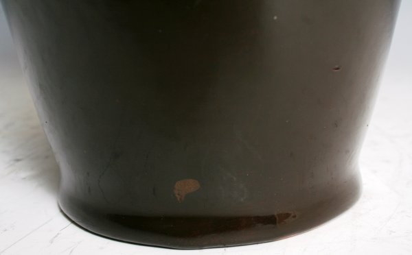 Euro. Hand Painted Portrait Vase, Stamped - 5