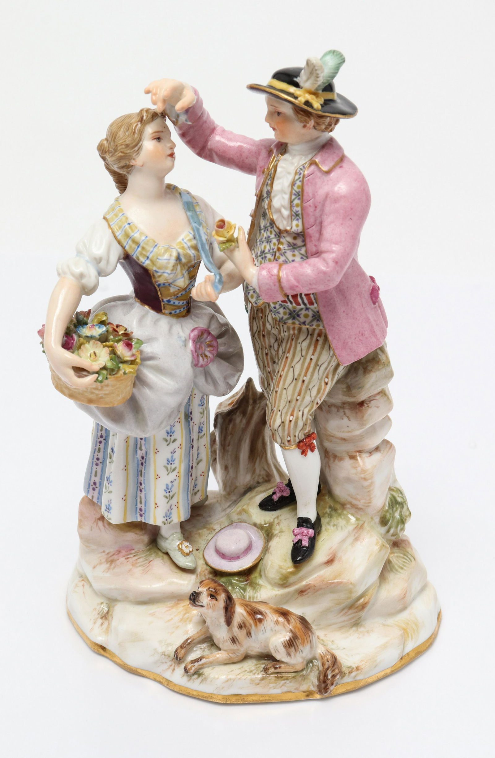 Meissen Porcelain Figural Group, Courting Couple (1 of 6)