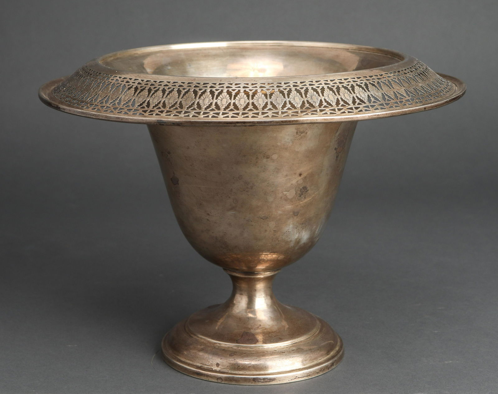 Sterling Silver Pierced Centerpiece Vase (1 of 3)