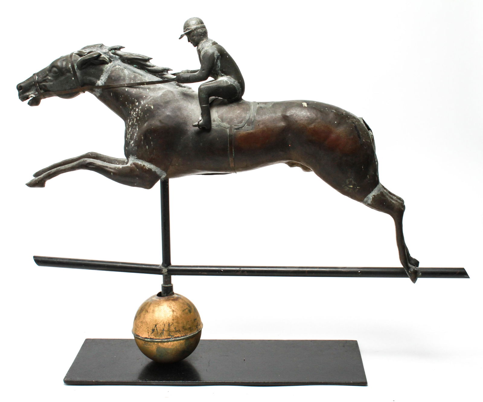 American Horse & Jockey Copper Weathervane (1 of 7)