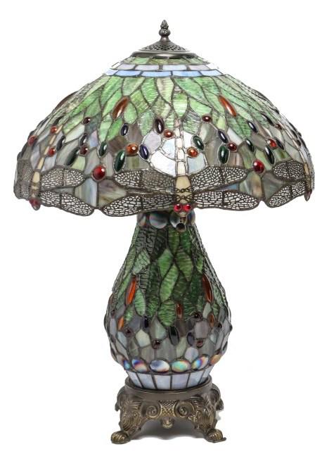 Tiffany Style "Dragonfly" Table Lamp (1 of 5)