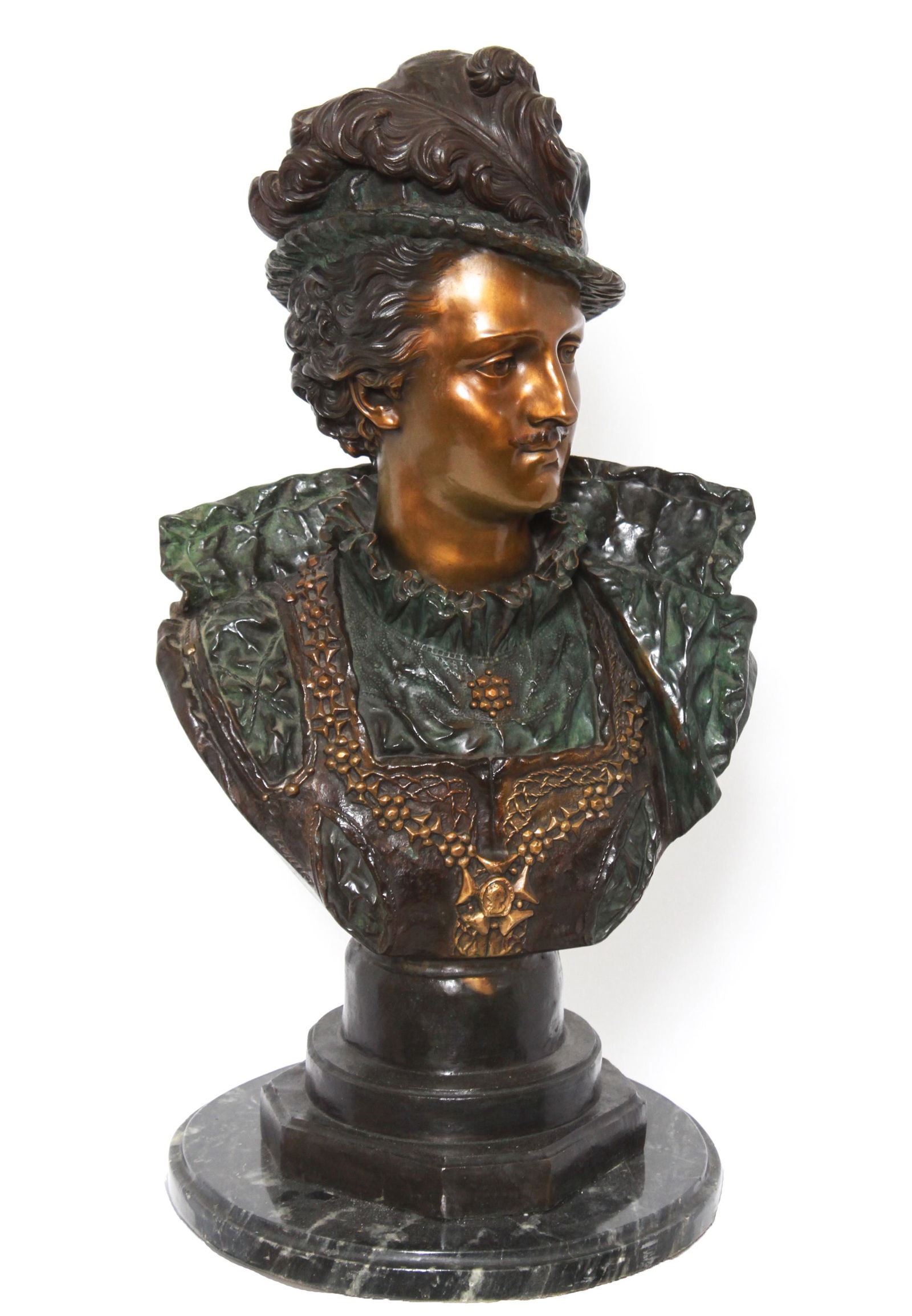 Rancoulet Signed Bronze Bust of a Nobleman (1 of 8)