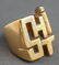 Le Beau 18K Yellow Gold & Diamond "SHIT" Ring - 2