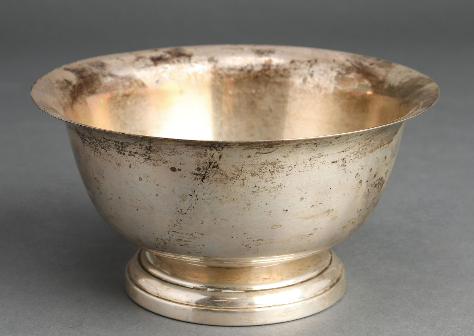 Poole Sterling Silver Paul Revere Footed Bowl (1 of 3)