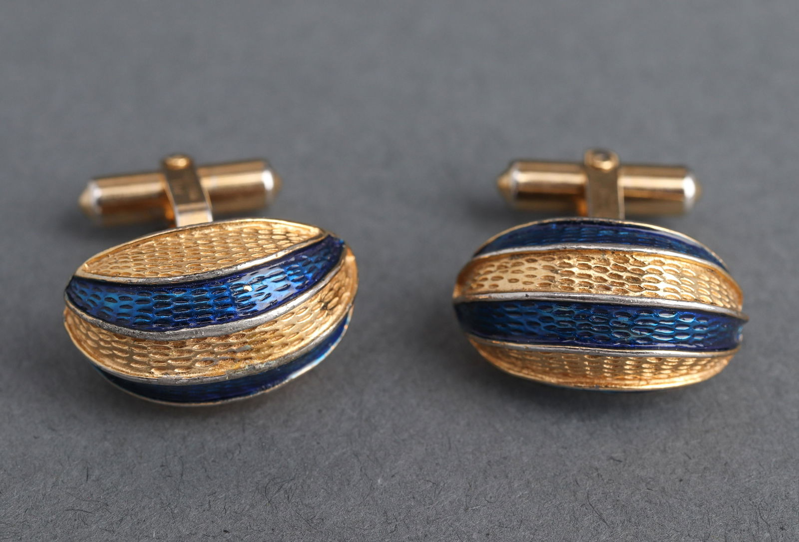 Christian Dior Costume Enamel Cufflinks Pair (1 of 5)