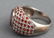 Silver Garnet Dome Style Ring - 3