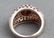 Silver Garnet Dome Style Ring - 4