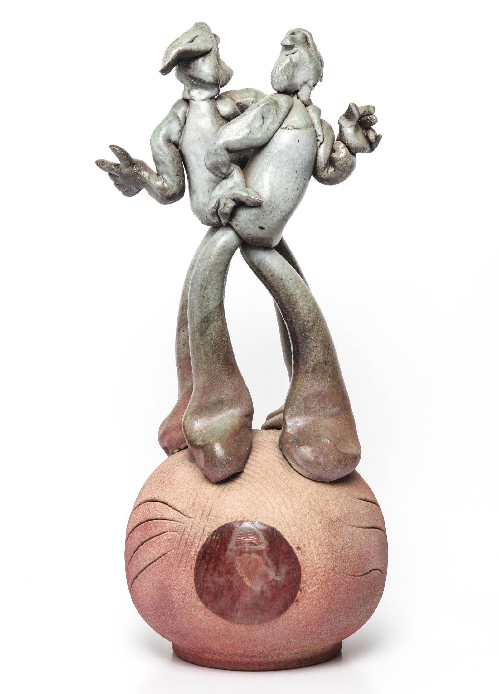 Ceramic Sculpture of Two Dancing Figures (1 of 9)