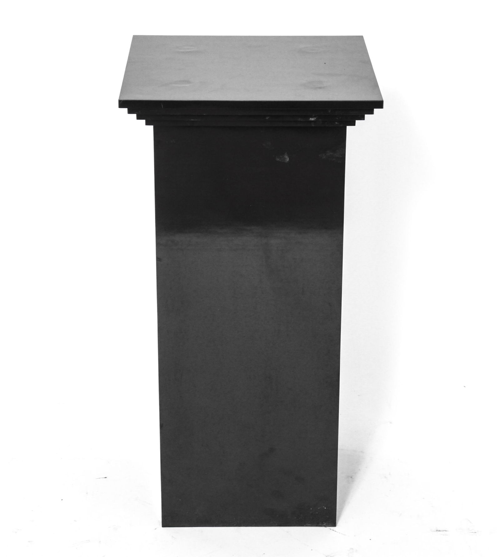Modern Black Lacquered Square Display Pedestal (1 of 2)