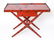 Modern Asian Manner Red Lacquer Console Table