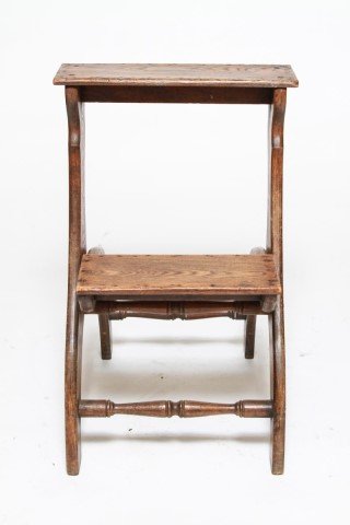 Continental Primitive Folding Step, Antique Walnut (1 of 5)