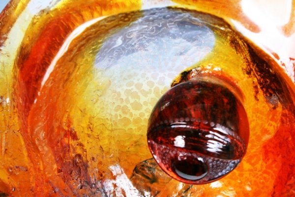 Art Glass Sculpture w /COA Jaromir Rybak - 2