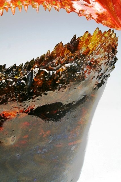 Art Glass Sculpture w /COA Jaromir Rybak - 5