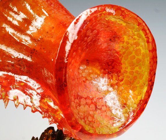 Art Glass Sculpture w /COA Jaromir Rybak - 8